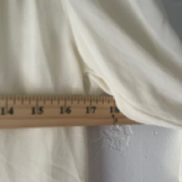 Zara Frf Collection Small Cream Ruffle‎ Coquette Semi Sheer Babydoll Top Cottage - Picture 8 of 9